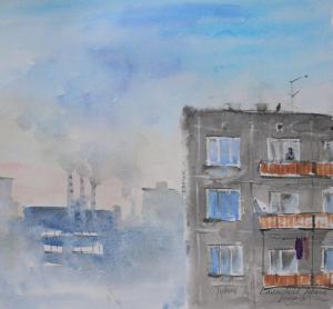 Watercolor: City