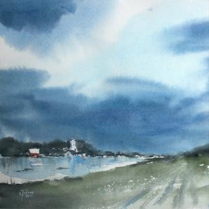 Watercolor: Before the rain
