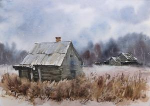 Watercolor: Abandoned places