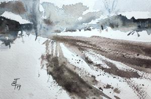 Watercolor: The Road