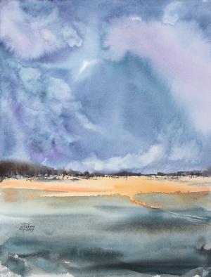 Watercolor: After a thunderstorm #2